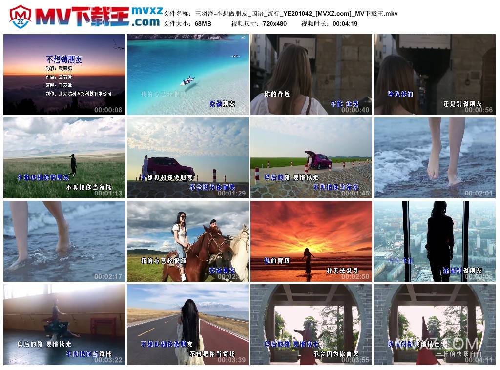 王羽泽-不想做朋友_国语_流行_YE201042